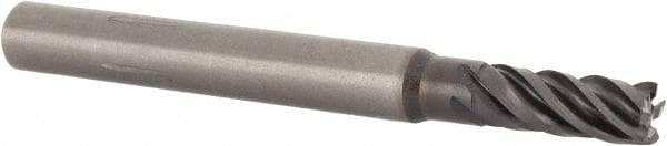 Kennametal - 5mm, 5 Flute, Solid Carbide, 0.25mm Corner Radius End Mill - 57mm OAL, 13mm LOC - Benchmark Tooling