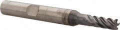 Kennametal - 4mm, 5 Flute, Solid Carbide, 0.25mm Corner Radius End Mill - 55mm OAL, 11mm LOC - Benchmark Tooling