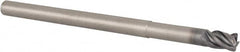 Kennametal - 1/4", 4 Flute, Solid Carbide, 0.03" Corner Radius End Mill - 4" OAL, 3/8" LOC, 1-1/4" Extended Reach - Benchmark Tooling