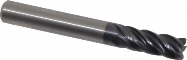 Kennametal - 5/16", 5 Flute, Solid Carbide, 0.03" Corner Radius End Mill - 2-1/2" OAL, 3/4" LOC - Benchmark Tooling