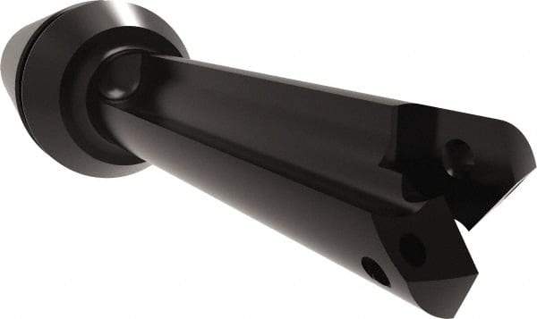 Allied Machine and Engineering - Series Z, 7/16 to 1/2" Diam, ER20 ER Collet, Straight Flute Spade Drill - 1-3/8" Max Depth, 1-29/32" Body Length, 3-15/64" OAL, Short Length, Through Coolant - Benchmark Tooling