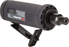 Ingersoll-Rand - 1/4" Collet, Straight Handle, Angle Air Die Grinder - 35,000 RPM, Dual Capable Exhaust, 25 CFM, 0.4 hp, 1/4 NPT - Benchmark Tooling