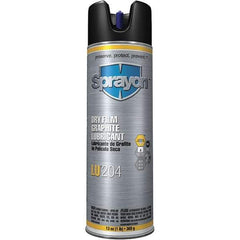 Sprayon - 10 oz Aerosol Dry Film Lubricant - Black, -40°F to 850°F - Benchmark Tooling