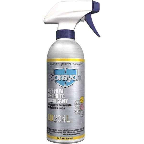 Sprayon - 14 oz Trigger Spray Can Dry Film Lubricant - Black, -40°F to 850°F - Benchmark Tooling