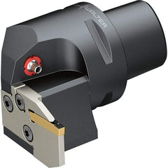 Walter - 0.827" Max Depth of Cut, Indexable Grooving Cutoff Toolholder - 24 Seat Size, Series NCLE-GX24-CAPTO - Benchmark Tooling