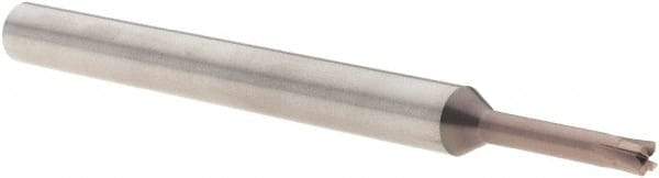 Millstar - 1/8", 4 Flute, Single End, Solid Carbide, 0.015" Corner Radius End Mill - 3" OAL, Right Hand Flute, 3/32" LOC, Right Hand Cut - Benchmark Tooling