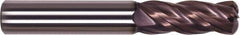 Millstar - 6mm, 4 Flute, Single End, Solid Carbide, 0.8mm Corner Radius End Mill - 63mm OAL, Right Hand Flute, 20mm LOC, Right Hand Cut - Benchmark Tooling