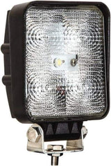 Buyers Products - 12 to 24 Volt, Clear Flood Beam Light - 1.2 Amps, 1,050 Lumens, 5 LED Lamp - Benchmark Tooling