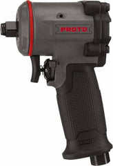 Proto - 1/2" Drive, 10,000 RPM, 635 Ft/Lb Torque Impact Wrench - Pistol Grip Handle, 1,650 IPM, 4.5 CFM, 90 psi, 1/4" NPT Inlet - Benchmark Tooling