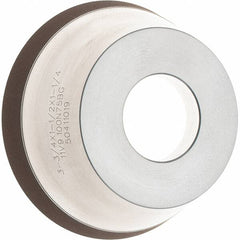 Tru-Maxx - 95mm Diam, 1-1/4" Hole Size, 1" Overall Thickness, 100 Grit, Type 11V9, Tool & Cutter Grinding Wheel - Fine Grade, Diamond - Benchmark Tooling