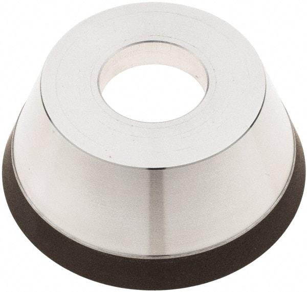 Tru-Maxx - 95mm Diam, 1-1/4" Hole Size, 1" Overall Thickness, 150 Grit, Type 11V9, Tool & Cutter Grinding Wheel - Very Fine Grade, CBN - Benchmark Tooling
