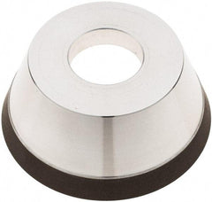 Tru-Maxx - 95mm Diam, 1-1/4" Hole Size, 1" Overall Thickness, 150 Grit, Type 11V9, Tool & Cutter Grinding Wheel - Very Fine Grade, CBN - Benchmark Tooling