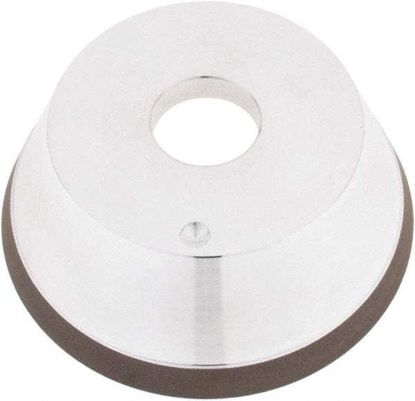 Tru-Maxx - 5" Diam, 1-1/4" Hole Size, 1" Overall Thickness, 120 Grit, Type 11V9, Tool & Cutter Grinding Wheel - Fine Grade, CBN - Benchmark Tooling