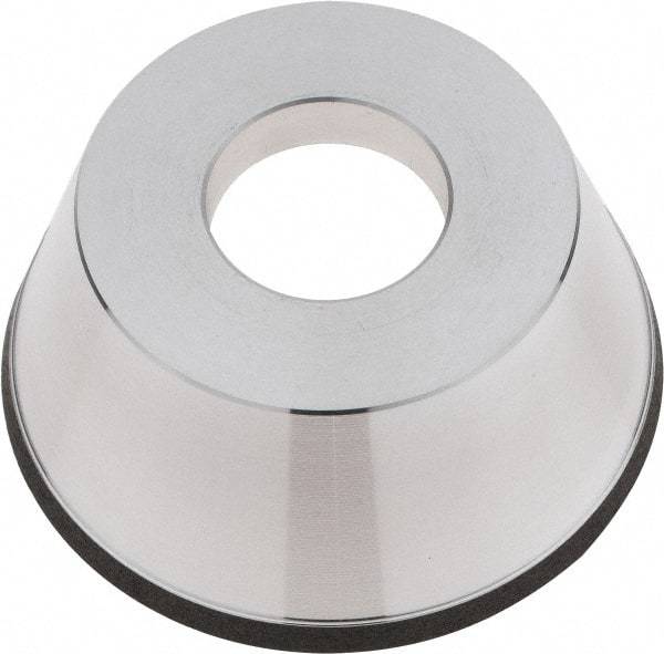 Tru-Maxx - 95mm Diam, 1-1/4" Hole Size, 1" Overall Thickness, 150 Grit, Type 11V9, Tool & Cutter Grinding Wheel - Very Fine Grade, CBN - Benchmark Tooling