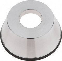 Tru-Maxx - 95mm Diam, 1-1/4" Hole Size, 1" Overall Thickness, 150 Grit, Type 11V9, Tool & Cutter Grinding Wheel - Very Fine Grade, CBN - Benchmark Tooling