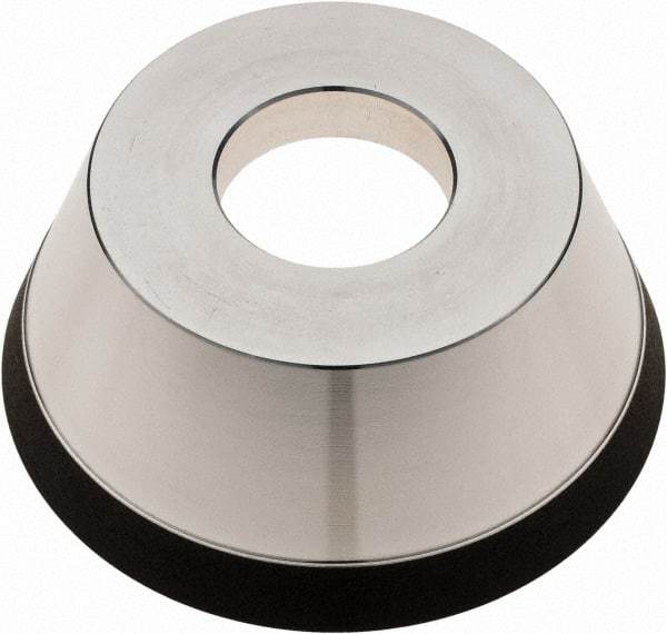 Tru-Maxx - 95mm Diam, 1-1/4" Hole Size, 1" Overall Thickness, 180 Grit, Type 11V9, Tool & Cutter Grinding Wheel - Very Fine Grade, Diamond - Benchmark Tooling