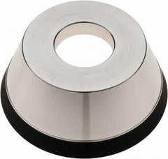 Tru-Maxx - 95mm Diam, 1-1/4" Hole Size, 1" Overall Thickness, 180 Grit, Type 11V9, Tool & Cutter Grinding Wheel - Very Fine Grade, Diamond - Benchmark Tooling