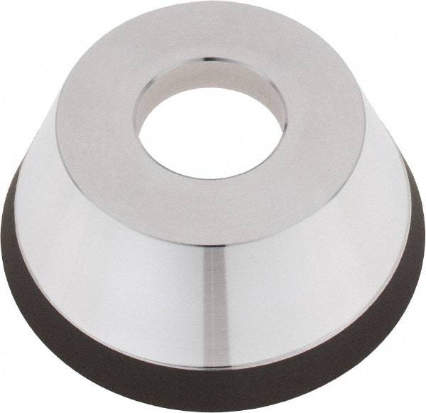 Tru-Maxx - 95mm Diam, 1-1/4" Hole Size, 1" Overall Thickness, 150 Grit, Type 11V9, Tool & Cutter Grinding Wheel - Very Fine Grade, Diamond - Benchmark Tooling