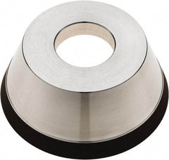 Tru-Maxx - 95mm Diam, 1-1/4" Hole Size, 1" Overall Thickness, 100 Grit, Type 11V9, Tool & Cutter Grinding Wheel - Fine Grade, Diamond - Benchmark Tooling