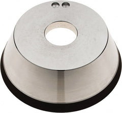 Tru-Maxx - 5" Diam, 1-1/4" Hole Size, 1" Overall Thickness, 120 Grit, Type 11V9, Tool & Cutter Grinding Wheel - Fine Grade, Diamond - Benchmark Tooling