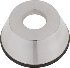 Tru-Maxx - 95mm Diam, 1-1/4" Hole Size, 1" Overall Thickness, 100 Grit, Type 11V9, Tool & Cutter Grinding Wheel - Fine Grade, CBN - Benchmark Tooling