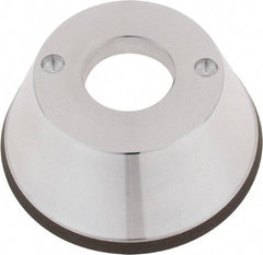 Tru-Maxx - 95mm Diam, 1-1/4" Hole Size, 1" Overall Thickness, 120 Grit, Type 11V9, Tool & Cutter Grinding Wheel - Fine Grade, CBN - Benchmark Tooling