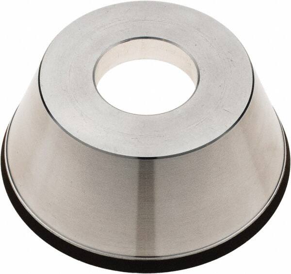 Tru-Maxx - 95mm Diam, 1-1/4" Hole Size, 1" Overall Thickness, 100 Grit, Type 11V9, Tool & Cutter Grinding Wheel - Fine Grade, CBN - Benchmark Tooling