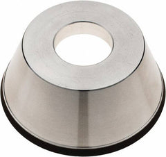 Tru-Maxx - 95mm Diam, 1-1/4" Hole Size, 1" Overall Thickness, 100 Grit, Type 11V9, Tool & Cutter Grinding Wheel - Fine Grade, CBN - Benchmark Tooling