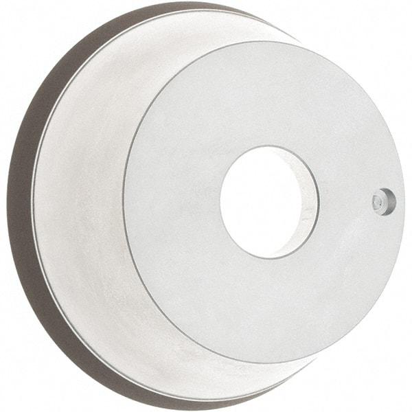 Tru-Maxx - 5" Diam, 1-1/4" Hole Size, 1" Overall Thickness, 100 Grit, Type 11V9, Tool & Cutter Grinding Wheel - Fine Grade, Diamond - Benchmark Tooling