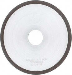 Tru-Maxx - 6" 100 Grit Diamond Cutoff Wheel - 0.035" Thick, 1-1/4" Arbor, Use with Angle Grinders - Benchmark Tooling