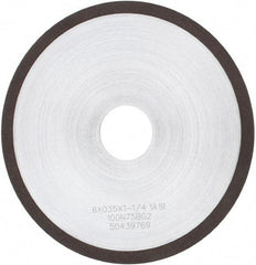 Tru-Maxx - 6" 100 Grit Diamond Cutoff Wheel - 0.035" Thick, 1-1/4" Arbor, Use with Angle Grinders - Benchmark Tooling