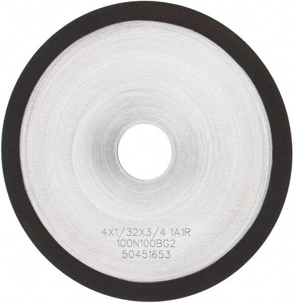 Tru-Maxx - 4" 100 Grit Diamond Cutoff Wheel - 1/32" Thick, 3/4" Arbor, Use with Angle Grinders - Benchmark Tooling