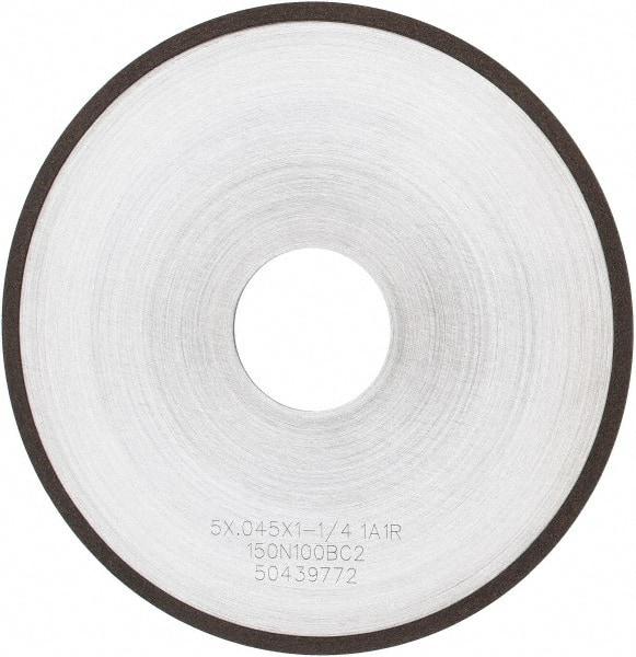 Tru-Maxx - 5" 150 Grit Diamond Cutoff Wheel - 0.045" Thick, 1-1/4" Arbor, Use with Angle Grinders - Benchmark Tooling