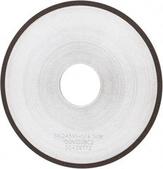 Tru-Maxx - 5" 150 Grit Diamond Cutoff Wheel - 0.045" Thick, 1-1/4" Arbor, Use with Angle Grinders - Benchmark Tooling