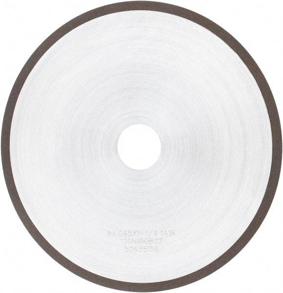 Tru-Maxx - 8" 120 Grit Diamond Cutoff Wheel - 0.045" Thick, 1-1/4" Arbor, Use with Angle Grinders - Benchmark Tooling