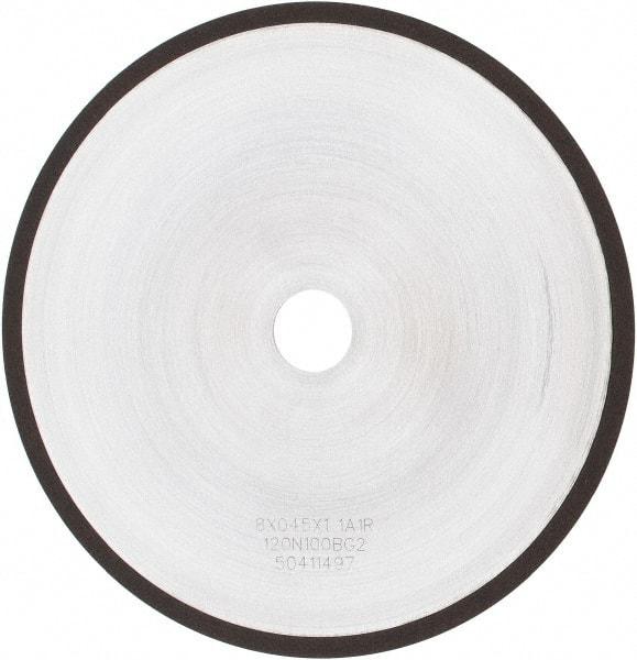 Tru-Maxx - 8" 120 Grit Diamond Cutoff Wheel - 0.045" Thick, 1" Arbor, Use with Angle Grinders - Benchmark Tooling