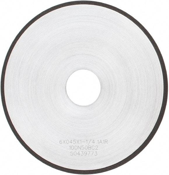 Tru-Maxx - 6" 100 Grit Diamond Cutoff Wheel - 0.045" Thick, 1-1/4" Arbor, Use with Angle Grinders - Benchmark Tooling