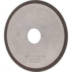 Tru-Maxx - 6" 100 Grit Diamond Cutoff Wheel - 0.035" Thick, 1-1/4" Arbor, Use with Angle Grinders - Benchmark Tooling