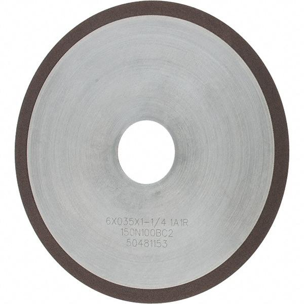 Tru-Maxx - 6" 150 Grit Diamond Cutoff Wheel - 0.035" Thick, 1-1/4" Arbor, Use with Angle Grinders - Benchmark Tooling