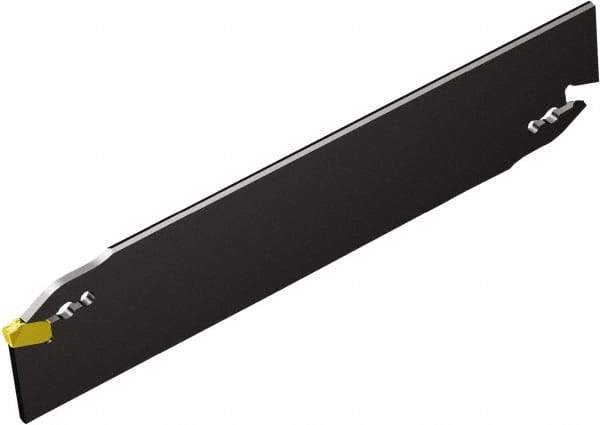 Sandvik Coromant - 80mm Max Depth of Cut, Neutral Cut, Indexable Grooving Blade - 7.68mm Insert Width, L Seat Size, QD-NN2..A Insert Style, Series CoroCut QD - Benchmark Tooling