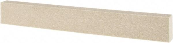 Tru-Maxx - 120 Grit Aluminum Oxide Rectangular Polishing Stone - Fine Grade, 1" Wide x 8" Long x 1/2" Thick - Benchmark Tooling