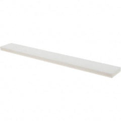 Tru-Maxx - 100 Grit Aluminum Oxide Rectangular Polishing Stone - Fine Grade, 1" Wide x 8" Long x 1/4" Thick - Benchmark Tooling