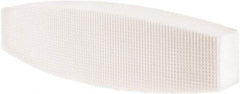 Tru-Maxx - 60 Grit Aluminum Oxide Boat (Shape) Polishing Stone - Medium Grade, 2-1/2" Wide x 9" Long x 1-1/2" Thick - Benchmark Tooling