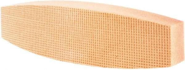 Tru-Maxx - 120 Grit Aluminum Oxide Boat (Shape) Polishing Stone - Fine Grade, 2-1/2" Wide x 9" Long x 1-1/2" Thick - Benchmark Tooling
