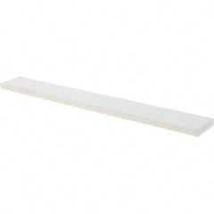 Tru-Maxx - 180 Grit Aluminum Oxide Rectangular Polishing Stone - Very Fine Grade, 1" Wide x 8" Long x 1/4" Thick - Benchmark Tooling