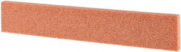 Tru-Maxx - 80 Grit Aluminum Oxide Rectangular Roughing Stone - Medium Grade, 1" Wide x 6" Long x 1/4" Thick - Benchmark Tooling