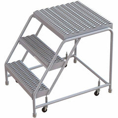 TRI-ARC - Rolling & Wall Mounted Ladders & Platforms Type: Rolling Warehouse Ladder Style: Rolling Safety Ladder - Benchmark Tooling