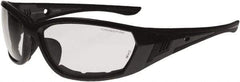 CrossFire - Smoke Lenses, Framed Safety Glasses - Anti-Fog, Gray Frame, Size Universal, Wrap Around - Benchmark Tooling