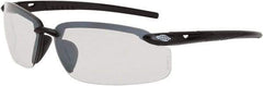 CrossFire - Indoor/Outdoor Lenses, Framed Safety Glasses - Scratch Resistant, Black Frame, Size Universal, Wrap Around - Benchmark Tooling