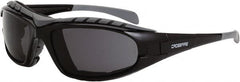 CrossFire - Smoke Lenses, Framed Safety Glasses - Anti-Fog, Black Frame, Size Universal, Wrap Around - Benchmark Tooling